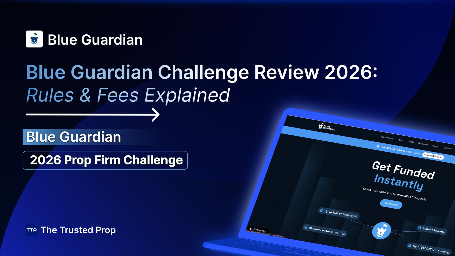 Thumbnail of Blue Guardian Challenge Review 2026: Rules & Fees Explained